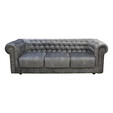 Velvet Fabric Chesterfield 3 Seater Sofa MANCHESTER